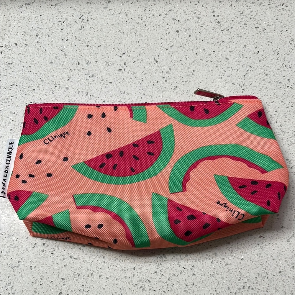 Clinique Watermelon Print Makeup Bag